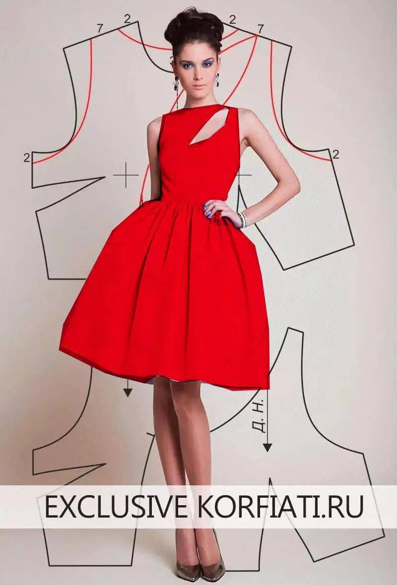 澳门游戏官网3款红色礼服结构图纸参考！（褶裥创意包臀礼服+鱼尾长款礼服+无袖花苞(图1)
