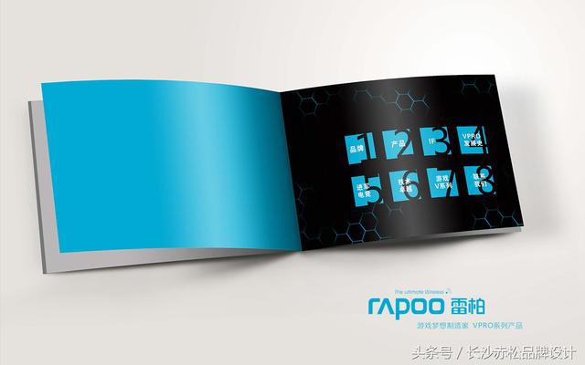 澳门游戏APP下载产品宣传画册设计案例赏析：雷柏V系列产品宣传册设计(图1)