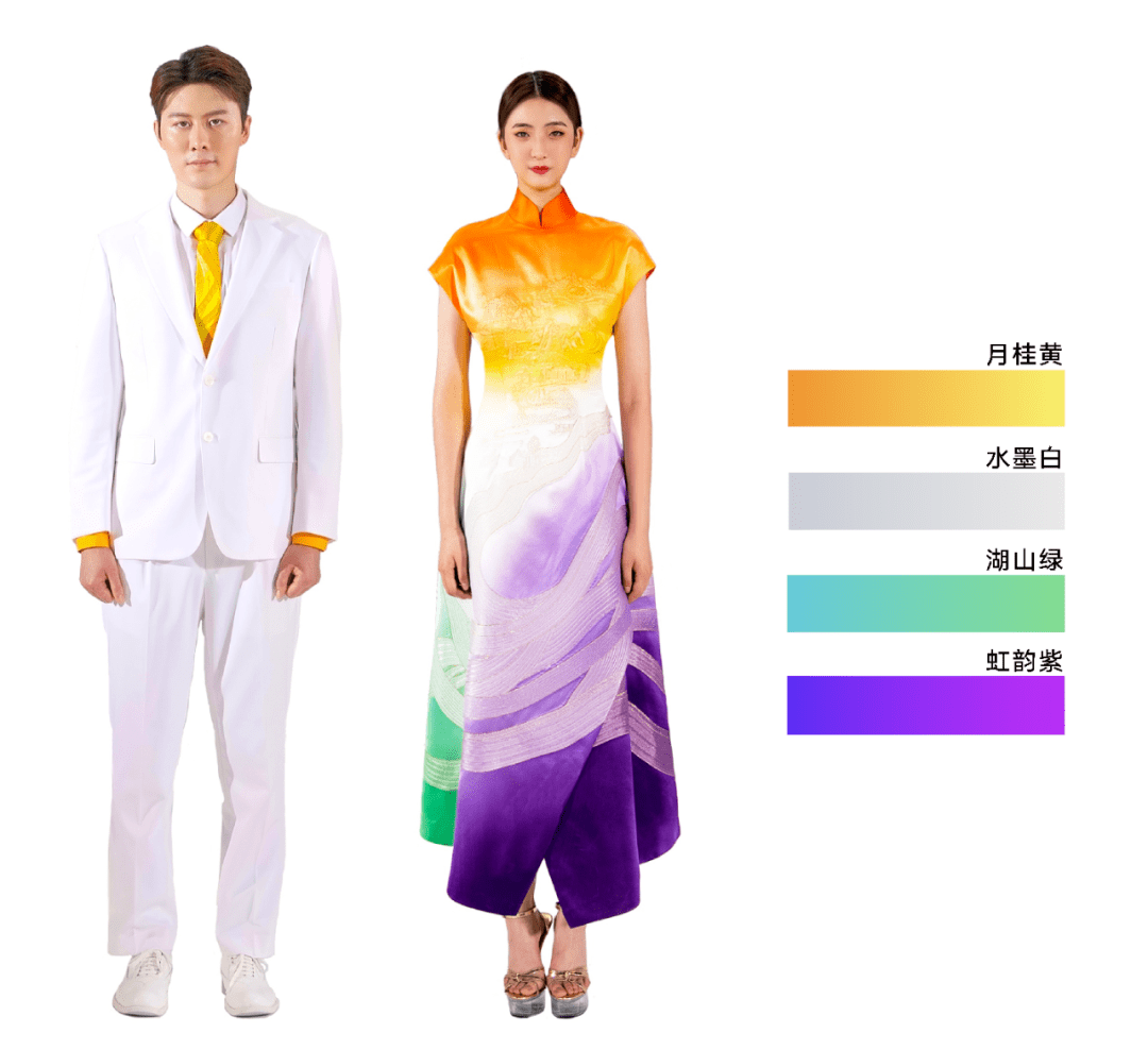 澳门游戏APP下载杭州2022年亚运会礼服发布国风设计+渐变配色+传统工艺（中国(图11)