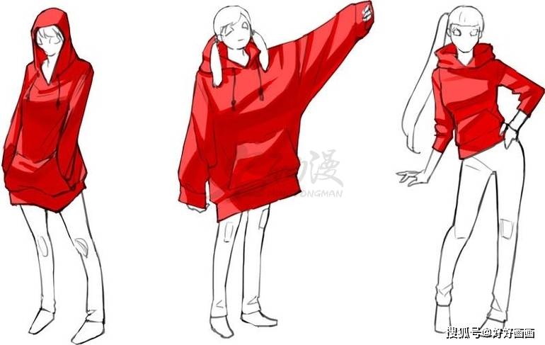 澳门游戏APP下载绘画教程：如何通过线稿绘制出衣服的立体效果？(图7)
