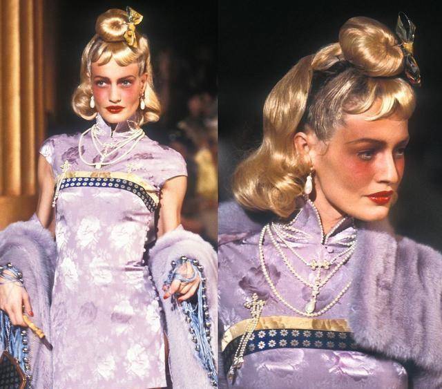 澳门游戏官网1997年“海盗爷”执掌的Dior秀场诠释了不同的东方美旗袍美炸(图5)