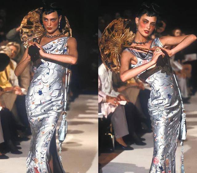 澳门游戏官网1997年“海盗爷”执掌的Dior秀场诠释了不同的东方美旗袍美炸(图6)