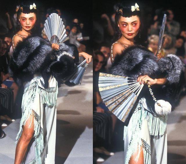 澳门游戏官网1997年“海盗爷”执掌的Dior秀场诠释了不同的东方美旗袍美炸(图7)