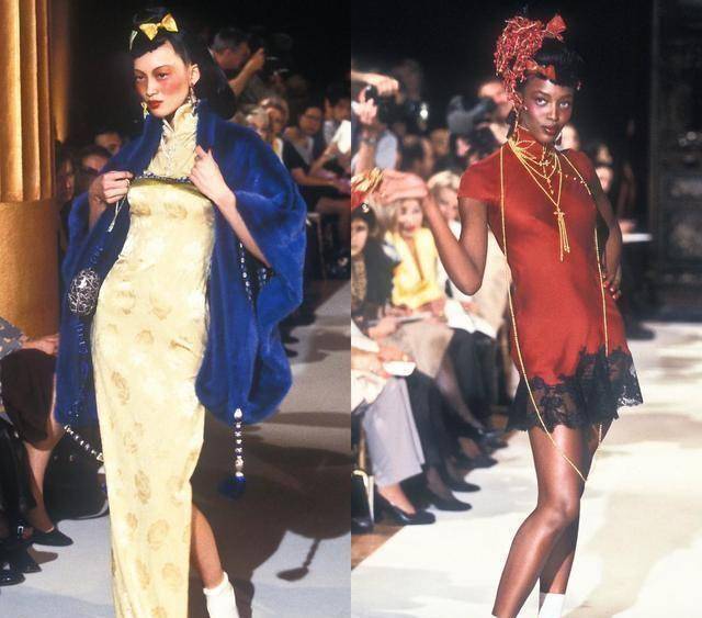 澳门游戏官网1997年“海盗爷”执掌的Dior秀场诠释了不同的东方美旗袍美炸(图9)