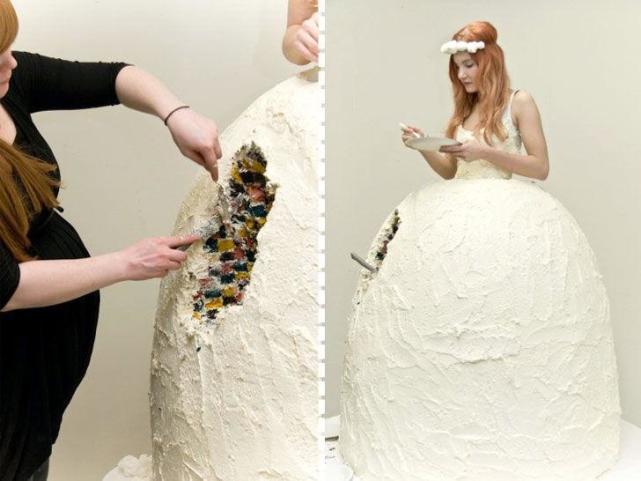 澳门游戏官网对婚纱说“我愿意”：十款绝对不容错过的创意婚礼造型(图5)