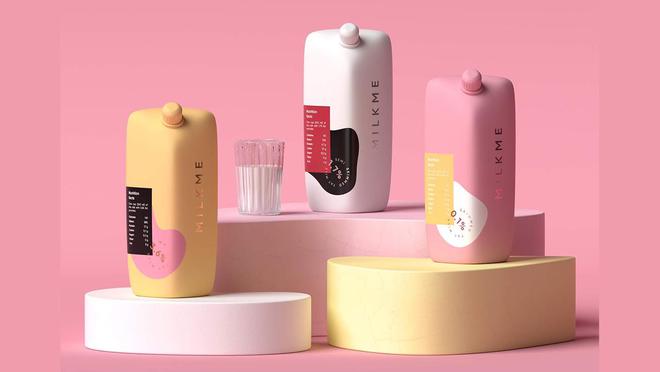 澳门游戏官网创意十足的牛奶瓶包装设计深圳牛奶包装设计公司案例分享(图2)
